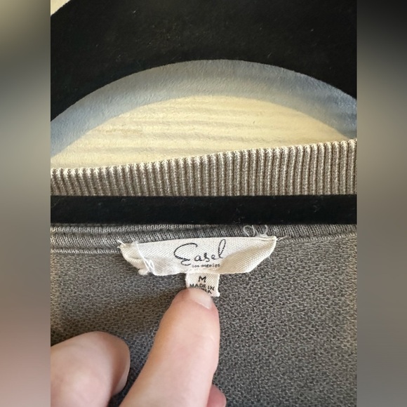 Easel Gray Short Sleeve Dress - Picture 3 of 6